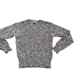 Vintage Adam Sloane Knit Long Sleeve V Neck Sweater Men's Large Acrylic